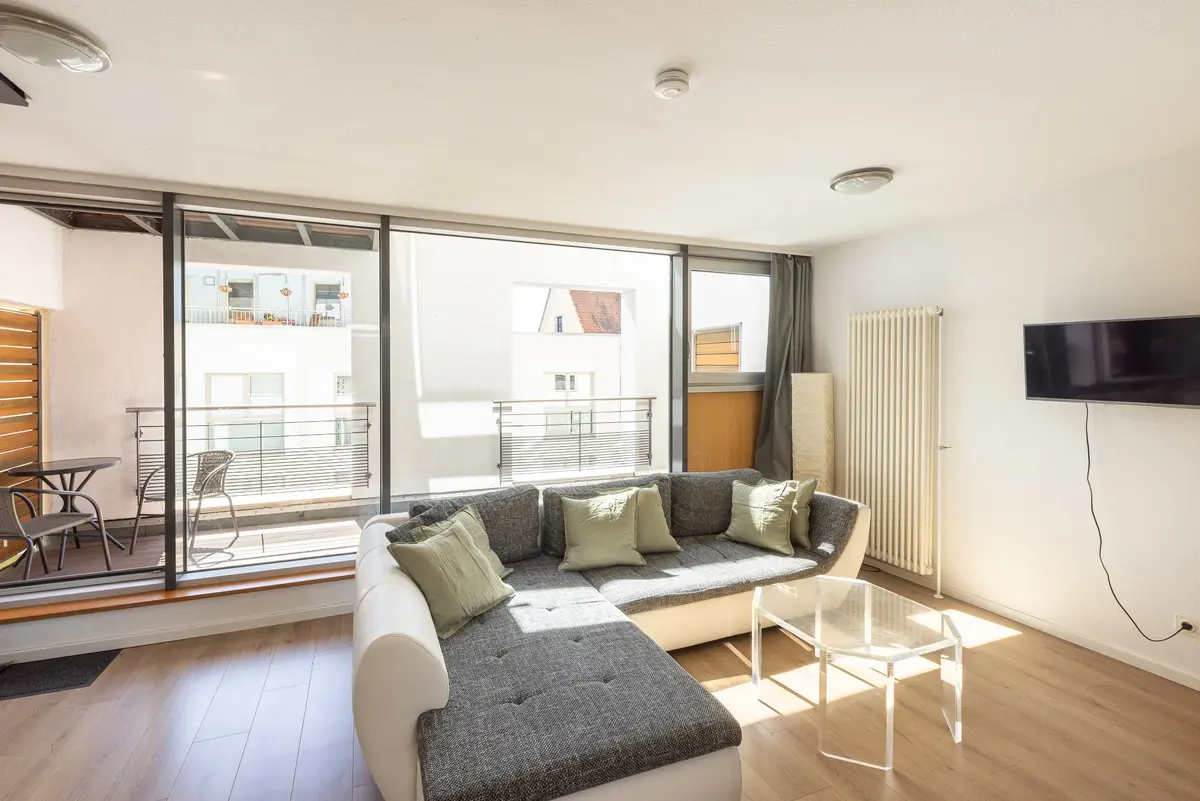 Loft M, Loft mit 2 Schlafzimmern und Wohnraum, CopperRoof Apartments Merseburg, Ansicht 6