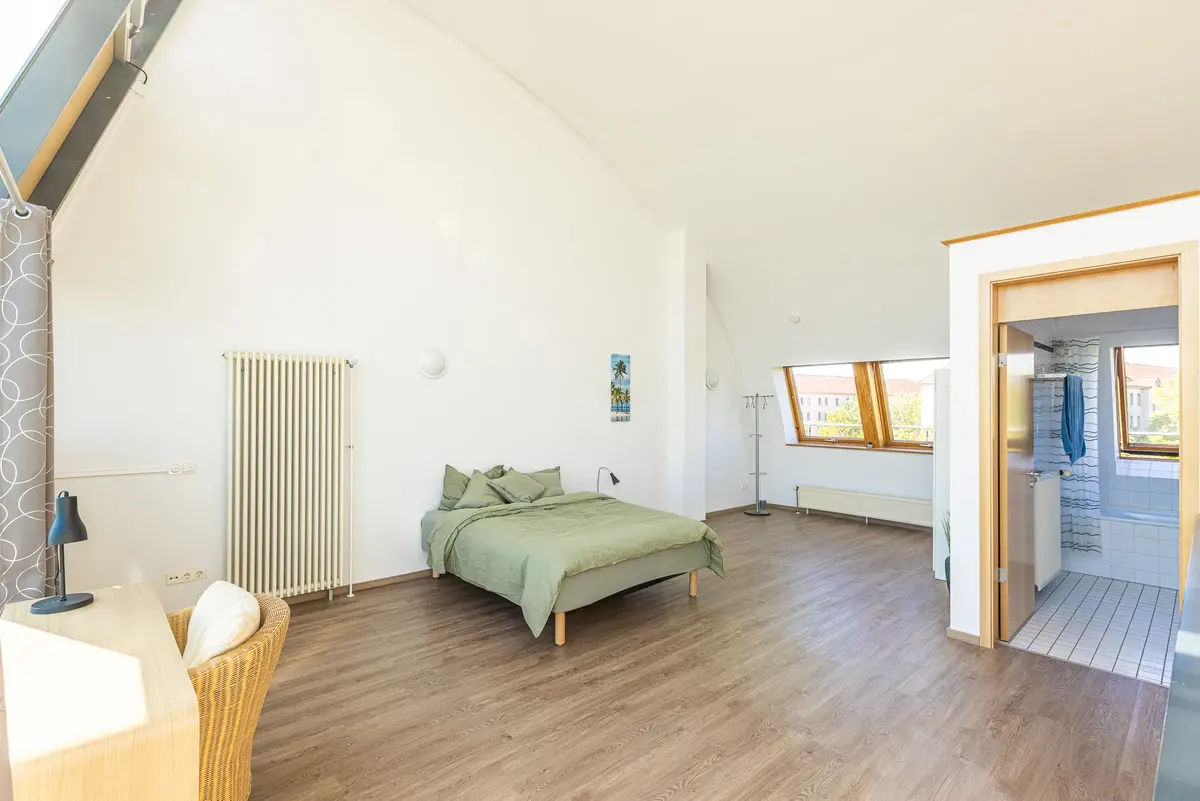 Loft S, Loft mit 1 Schlafzimmer und Wohnraum, CopperRoof Apartments Merseburg, Ansicht 4